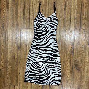 Vintage Zebra print guess mini dress